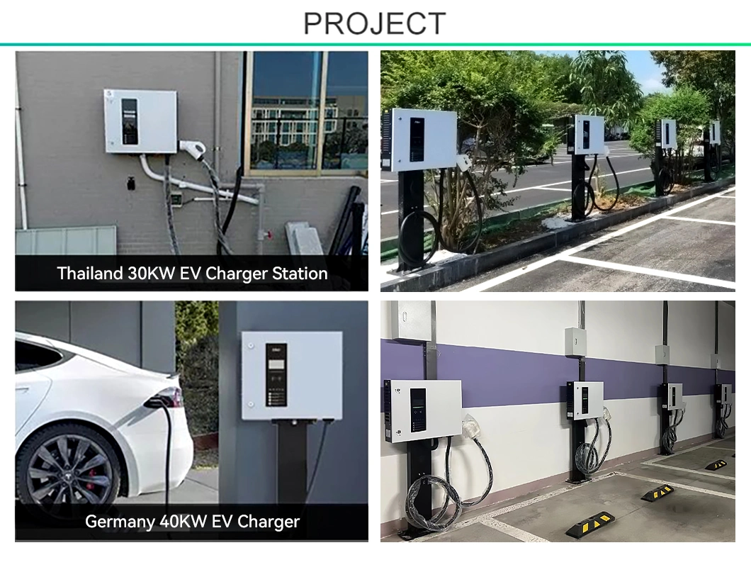 Electric Car Two Installation Methods DC Charger Station