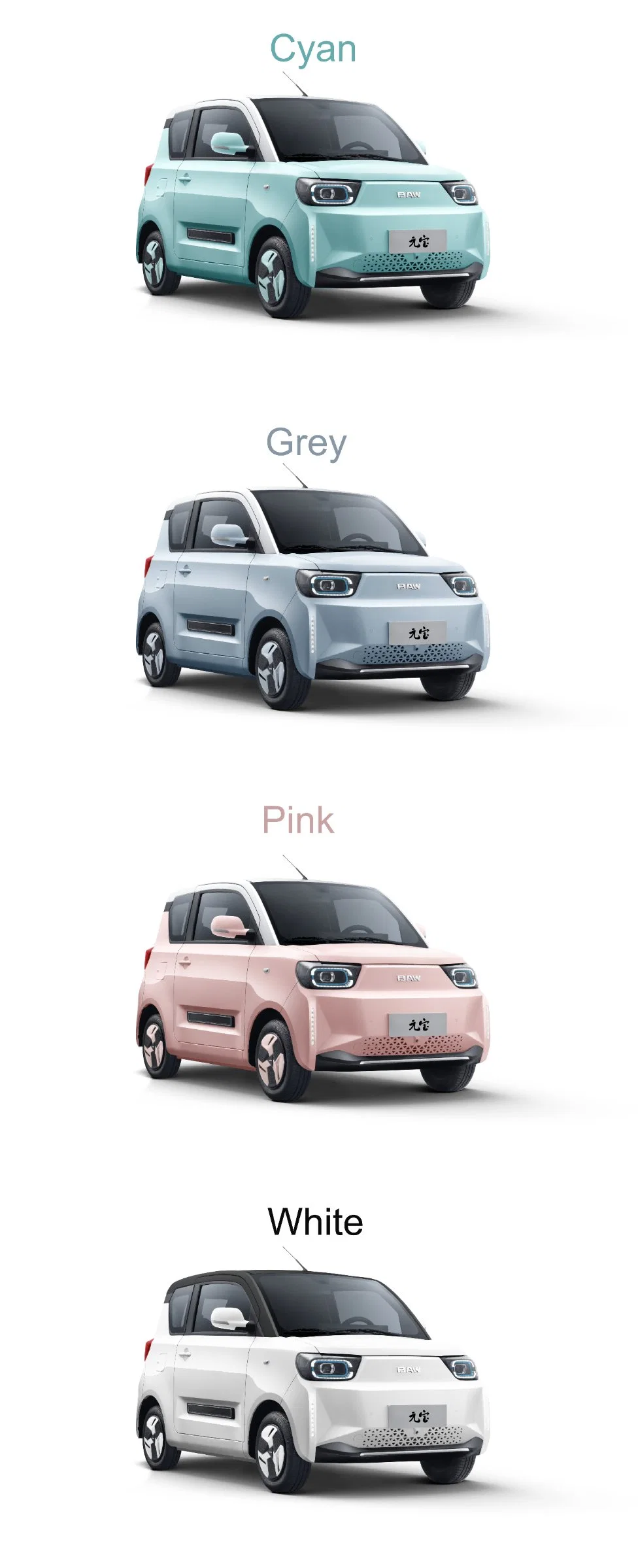 China Popular Pony EV Cars BAW Mini EV Micro Charging Car