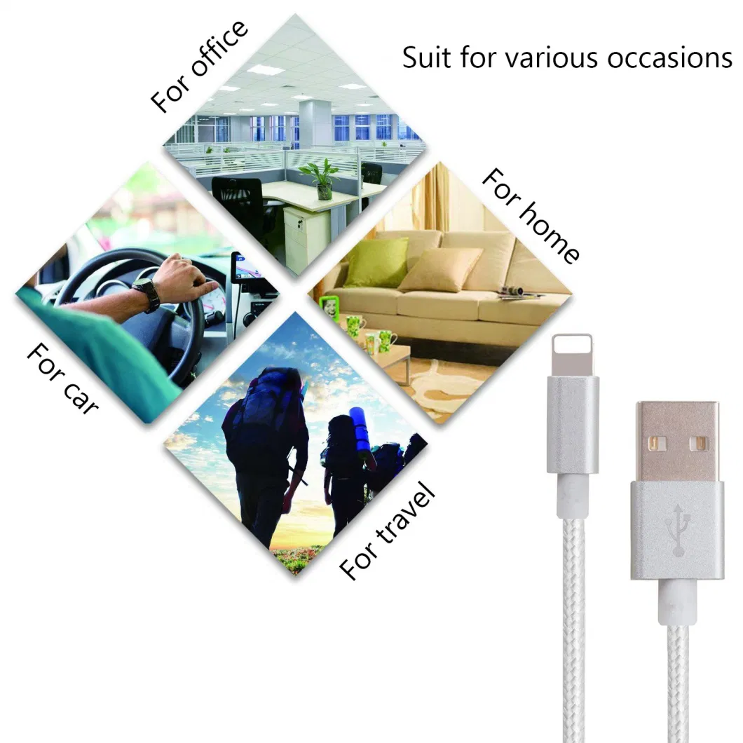 Super Fast Charger to Type C Lightning Data Charging Cable New Nylon Braided Mobile Phone USB Charger for iPhone Android Type C