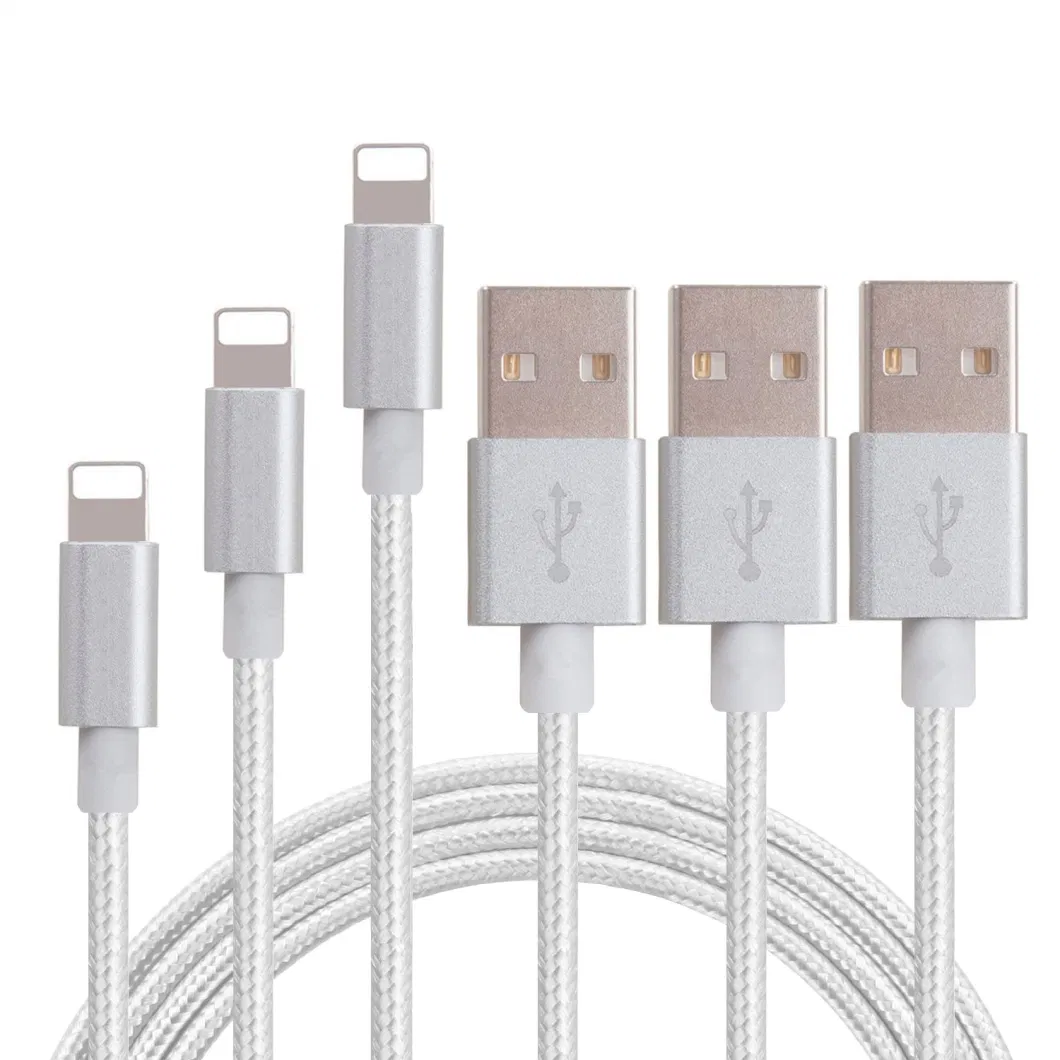 Super Fast Charger to Type C Lightning Data Charging Cable New Nylon Braided Mobile Phone USB Charger for iPhone Android Type C