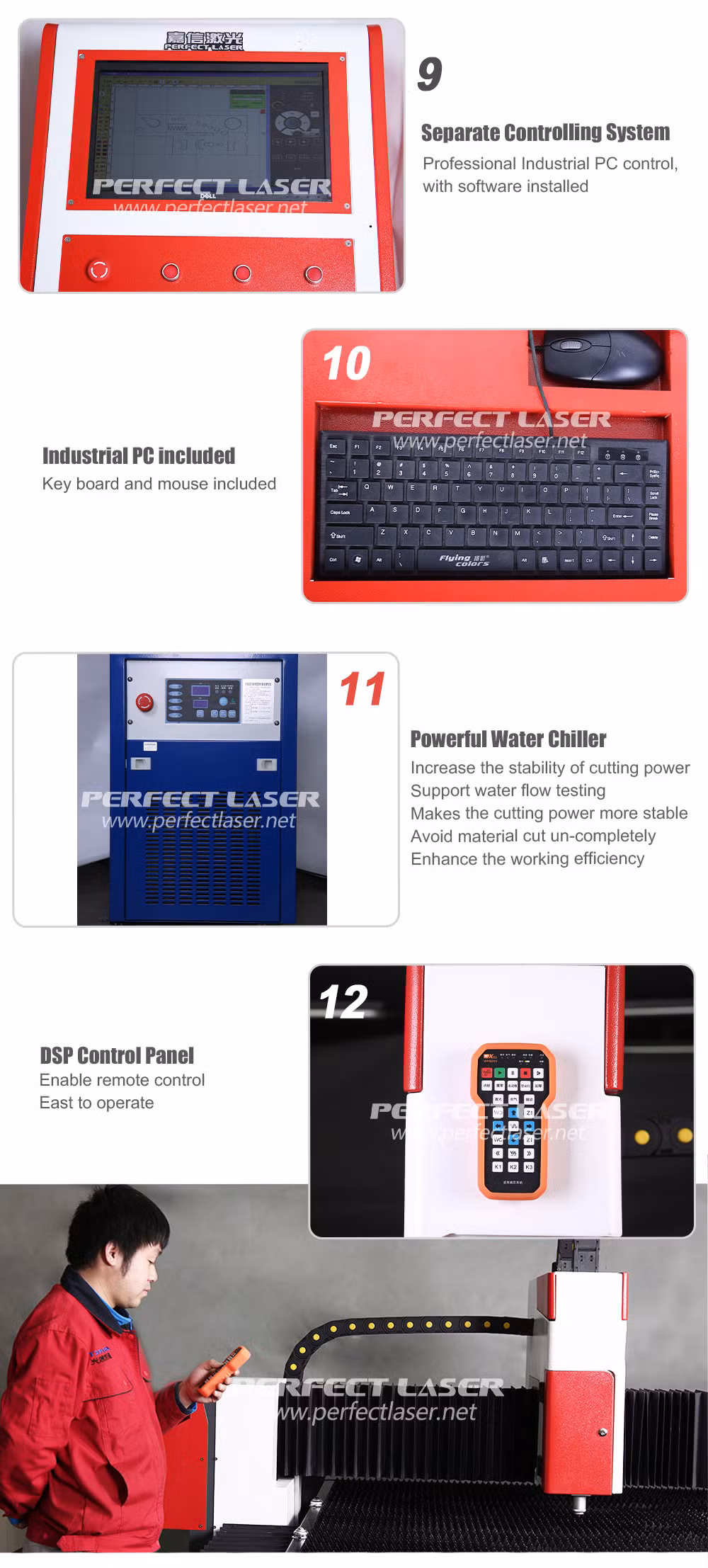 Factory Directly Supply 3mm Stainless Steel CNC Fiber Laser Cut Machine