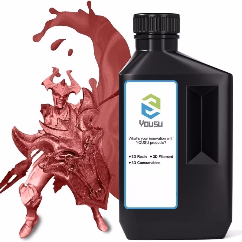 Odorless High Accuracy 3D Printing Resin 1kg Metallic Blue Photosensitive UV Resin