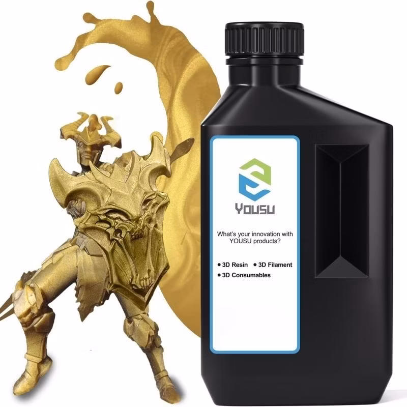 Odorless High Accuracy 3D Printing Resin 1kg Metallic Blue Photosensitive UV Resin