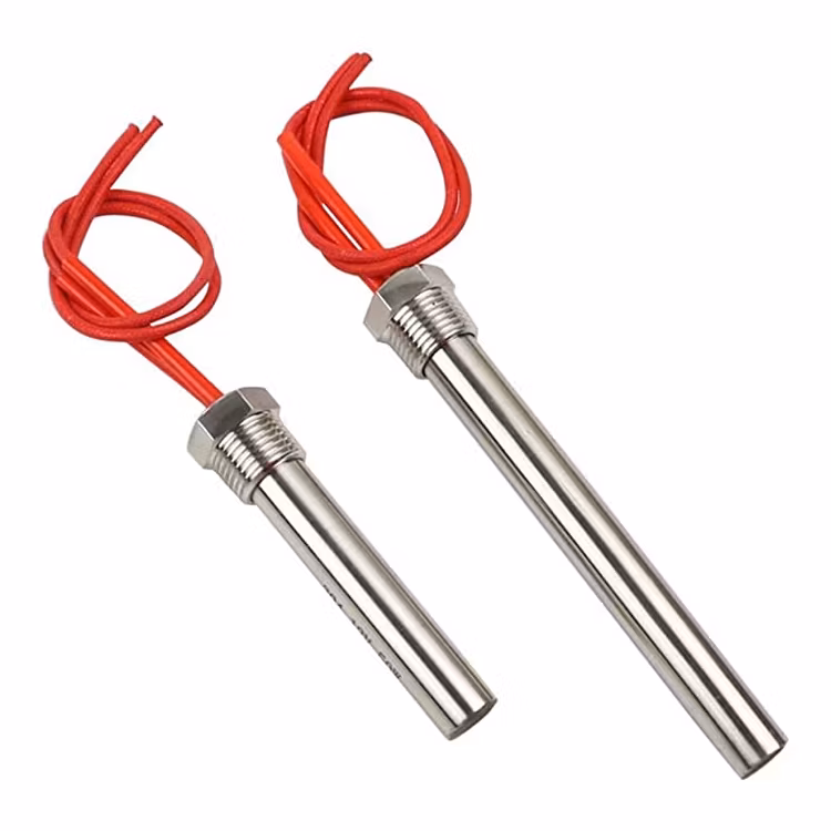 12V 24V 48V DC 40W 60W 80W Stainless Steel Industrial Electric Heater Elements 3D Printer Cartridge Heater