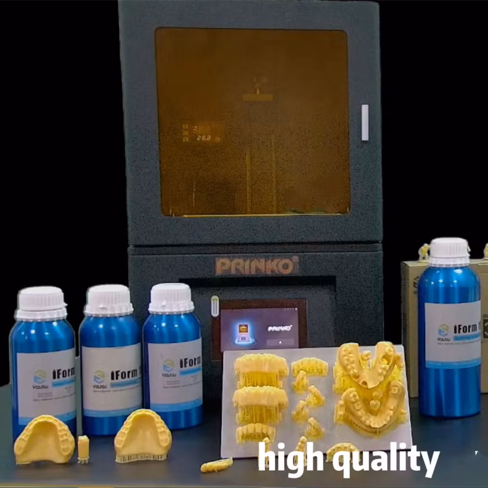 Yousu 184 UV-Curing 3D DLP Printers Dental Resin 405nm Dental Model Resin with Lower Shrinkage & High Presicion Water Washable Dental Casting Resin