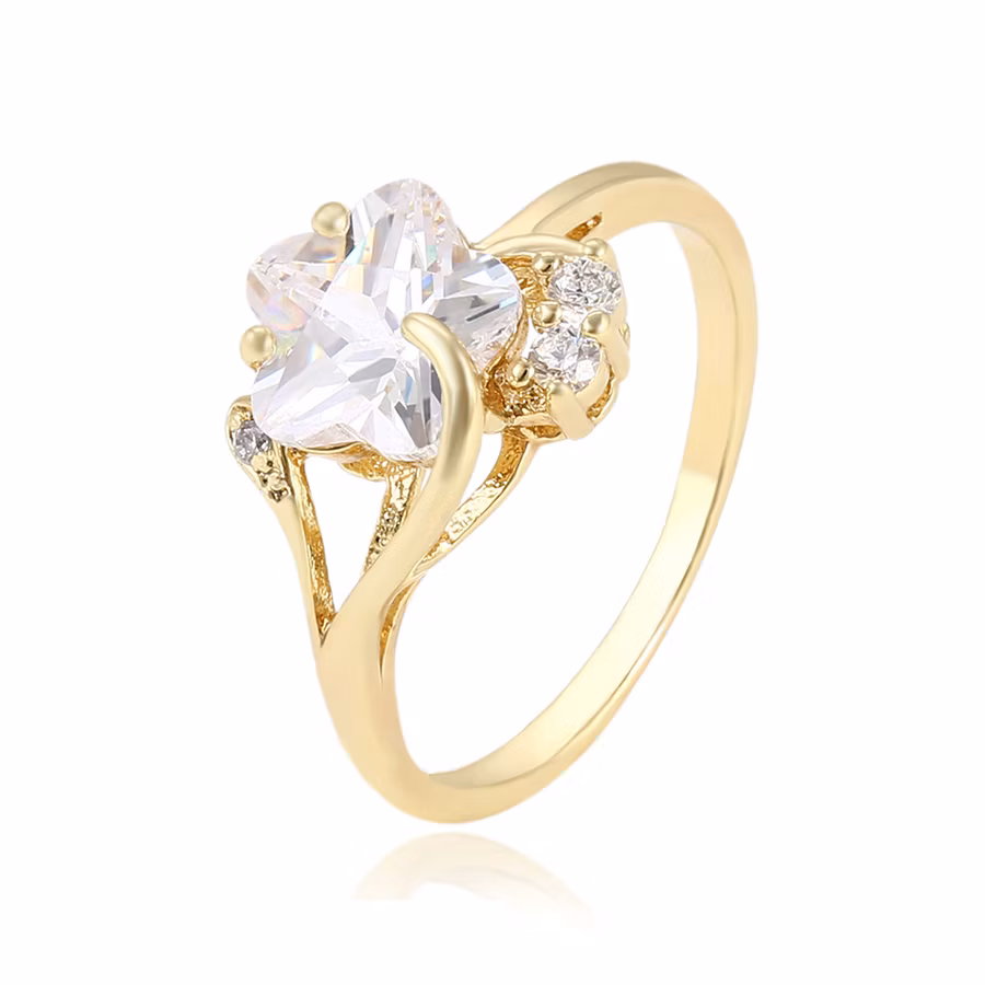 Cooper Alloy Jewelry 14K Gold Plated Color Cheap Rings