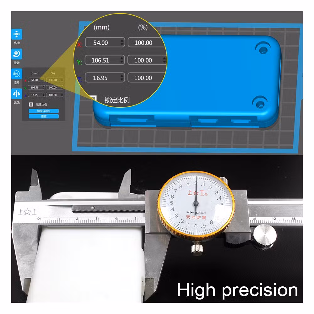 Popular Used 3D Printers Water Washable Resin LCD Standard Photopolymer for 405nm UV Curing Light High Resolution &amp; Reliable 3D Printing Resin 1000g