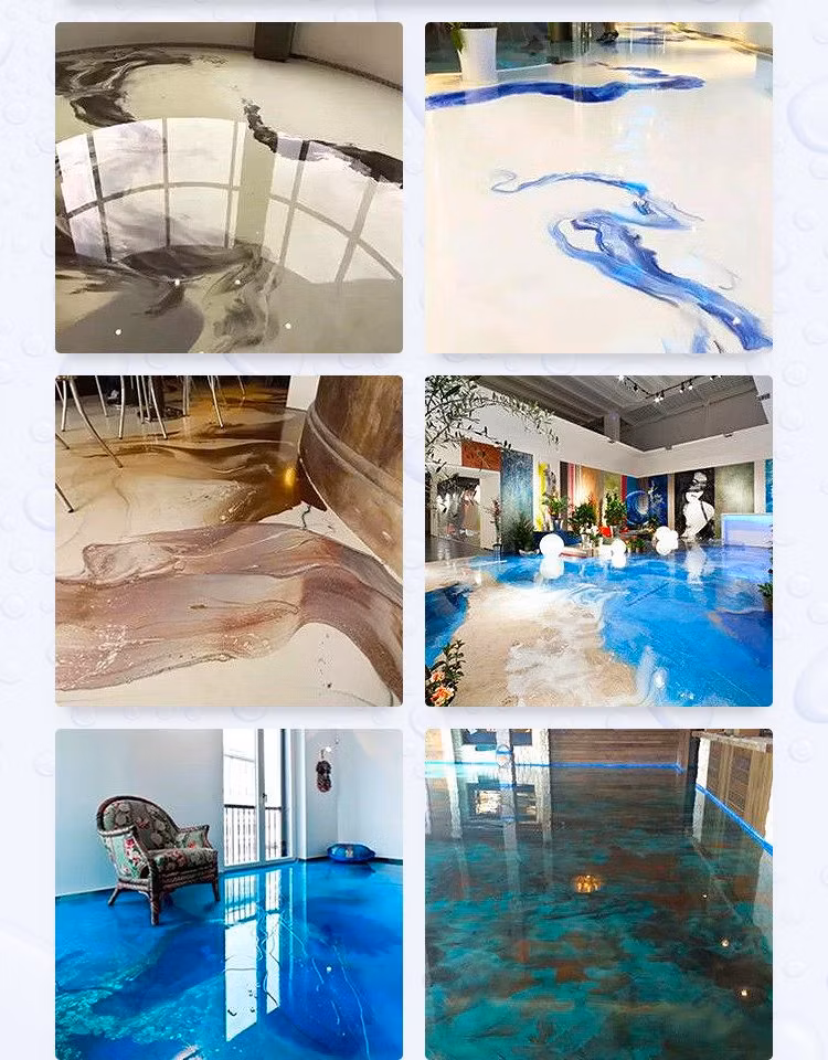 Best Price Pearlescent Mirror Effect Epoxy Flooring Metallic Epoxy Resin for Floor Color Clear 3D Resin Epoxy Floor