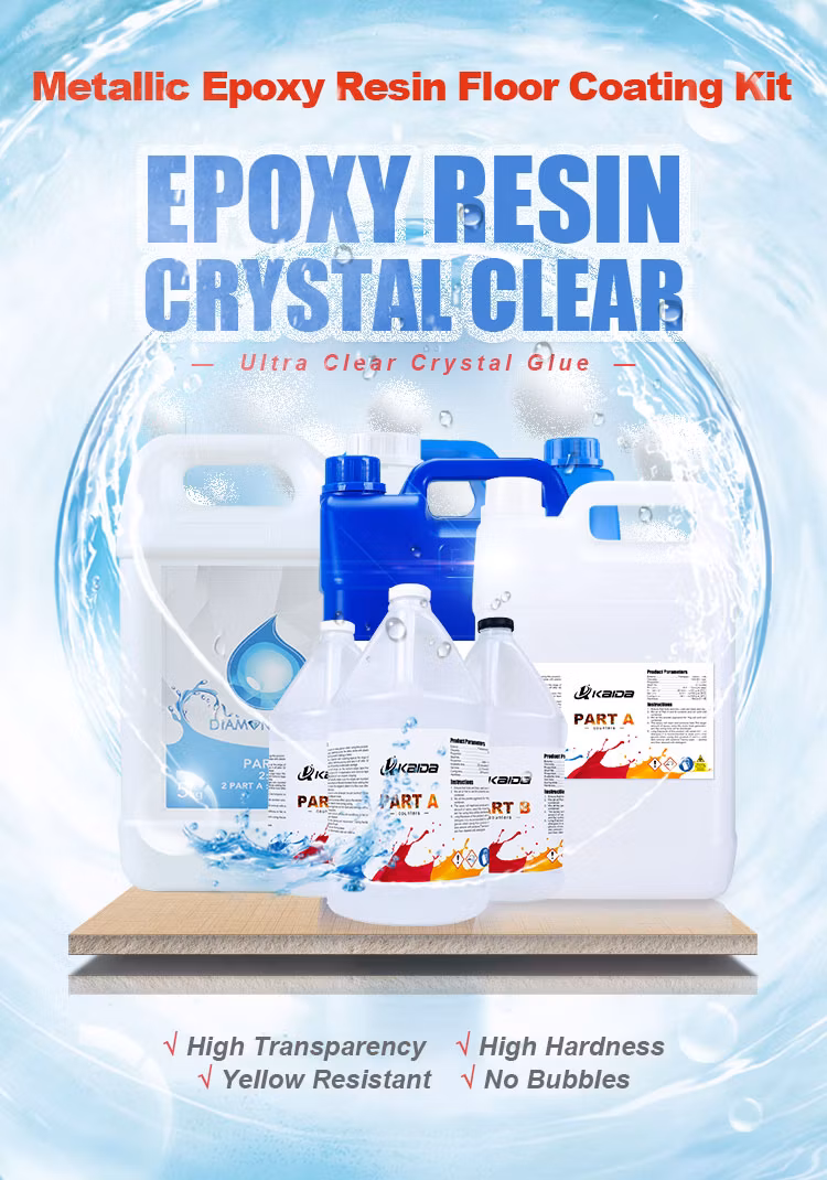 Best Price Pearlescent Mirror Effect Epoxy Flooring Metallic Epoxy Resin for Floor Color Clear 3D Resin Epoxy Floor