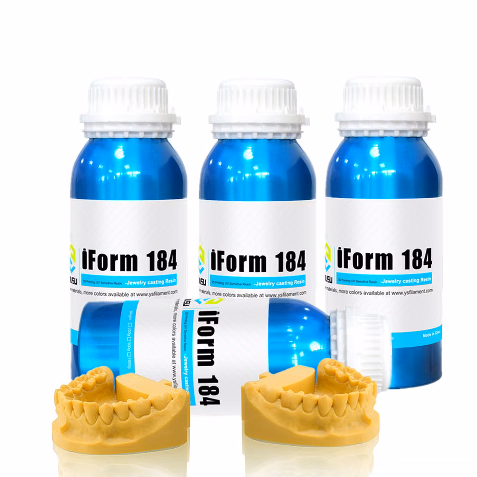 3D UV-Curing Dental Medical Care Resin 405nm Dental Model Resin with Lower Shrinkage &amp; High Precision 3D Slp/LCD Printers Easy-Print Dental Resin 1000g