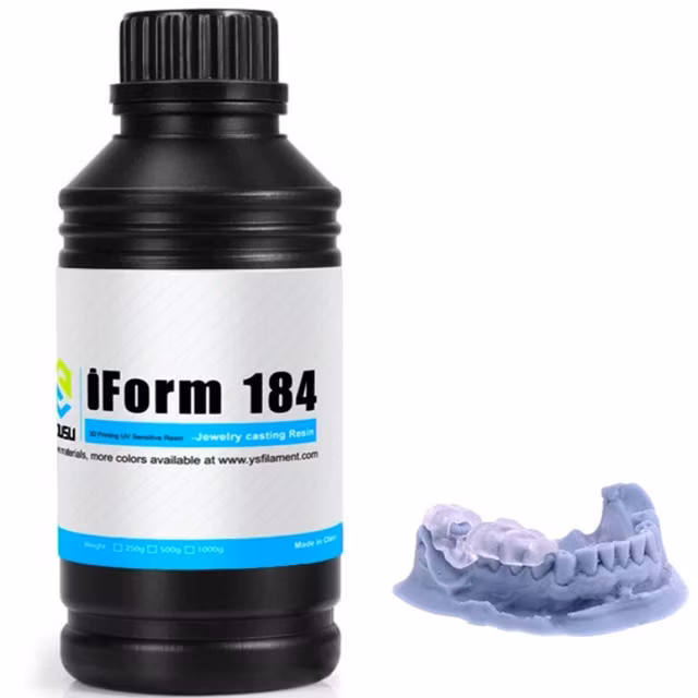 3D UV-Curing Dental Medical Care Resin 405nm Dental Model Resin with Lower Shrinkage &amp; High Precision 3D Slp/LCD Printers Easy-Print Dental Resin 1000g