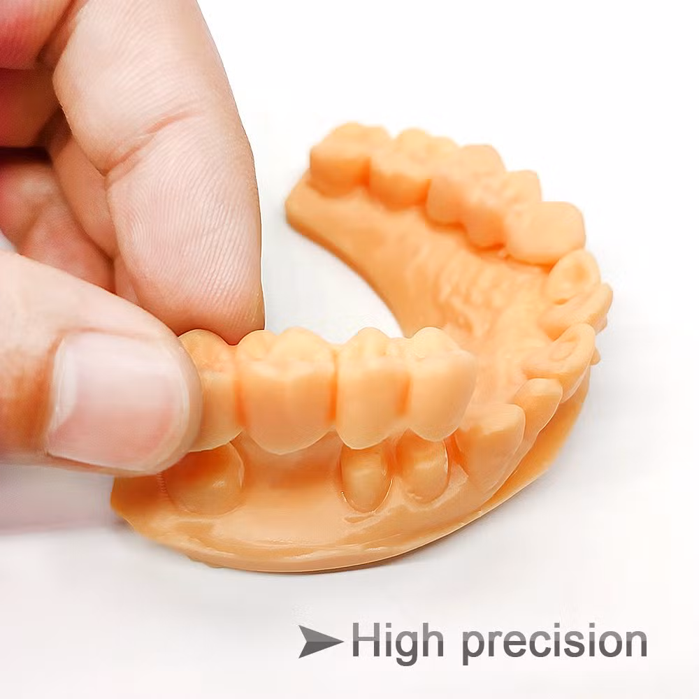 3D UV-Curing Dental Medical Care Resin 405nm Dental Model Resin with Lower Shrinkage &amp; High Precision 3D Slp/LCD Printers Easy-Print Dental Resin 1000g