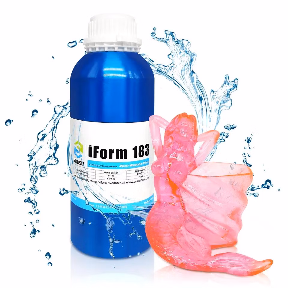 High Quality 3D Printers Resin 405nm UV Dual Color Blue-Purple LCD/DLP Printer Resin Water Washable Wide Compatible to LCD Printers Chemical Resistance Resin