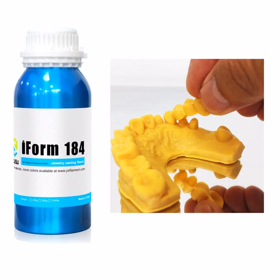 3D UV-Curing Dental Medical Care Resin 405nm Dental Model Resin with Lower Shrinkage &amp; High Precision 3D Slp/LCD Printers Easy-Print Dental Resin 1000g