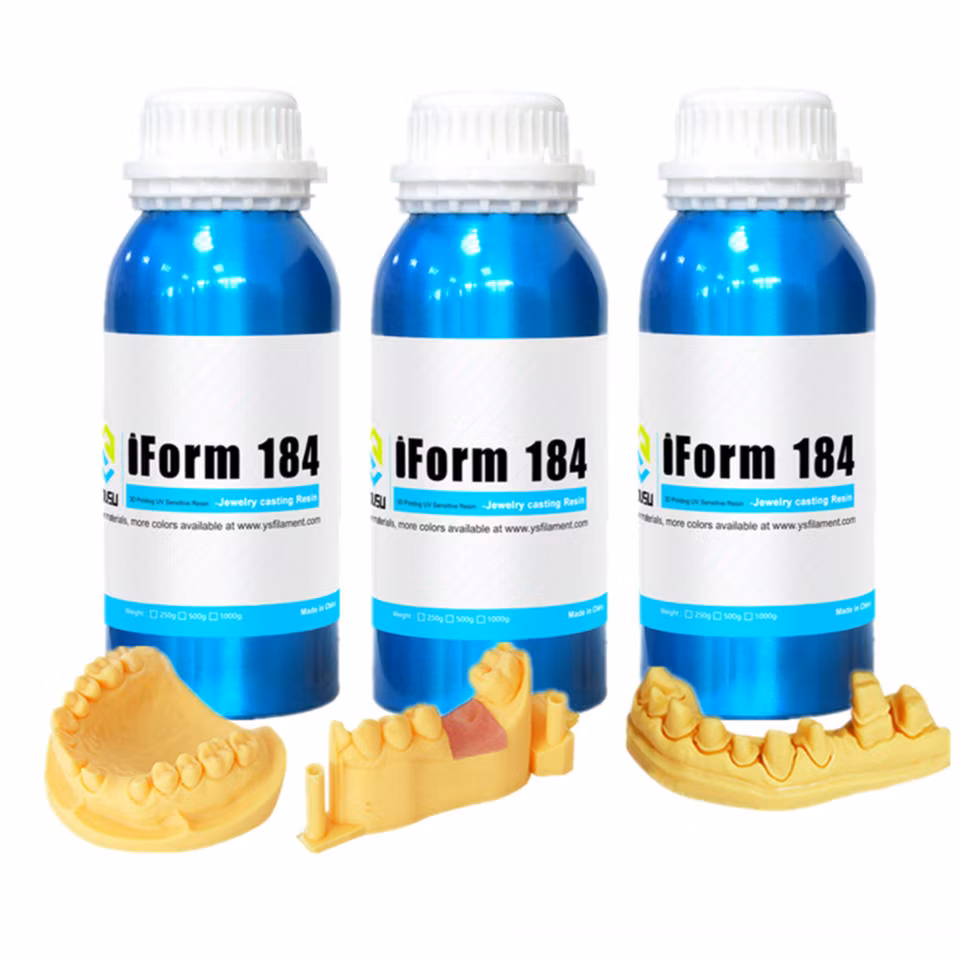 3D UV-Curing Dental Medical Care Resin 405nm Dental Model Resin with Lower Shrinkage &amp; High Precision 3D Slp/LCD Printers Easy-Print Dental Resin 1000g