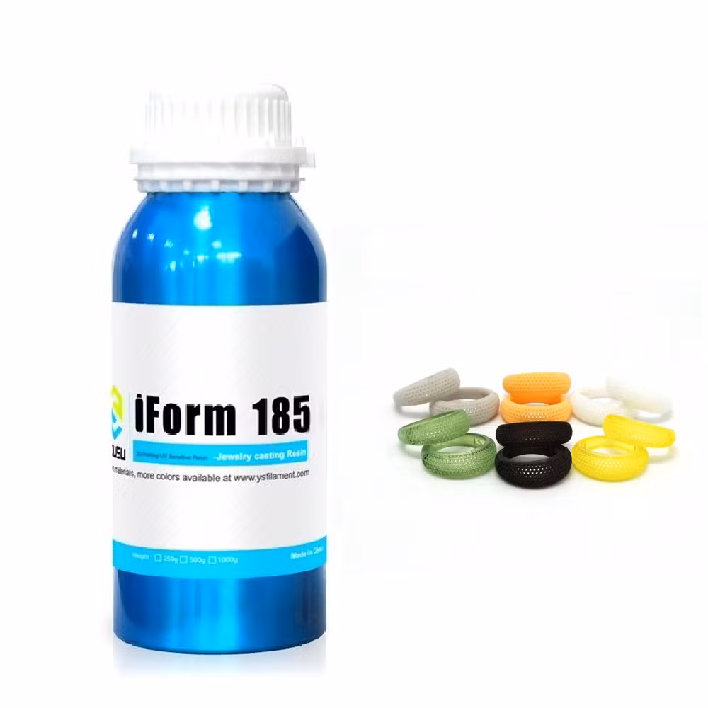 Yousu 3D Jewellery Manufacturing 3D Casting Jewellery Resin for LCD 3D Printer Wax Casting UV-Curing Resin 405nm Photosensitive Liquid Green UV Resin 500g