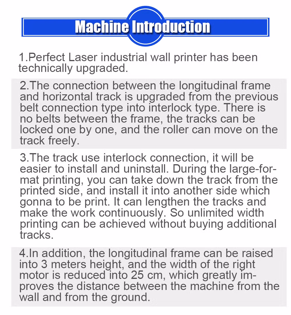 5 Colors 9600dpi Cmyk+White Digital Automatic UV Inkjet 3D Wall Printer