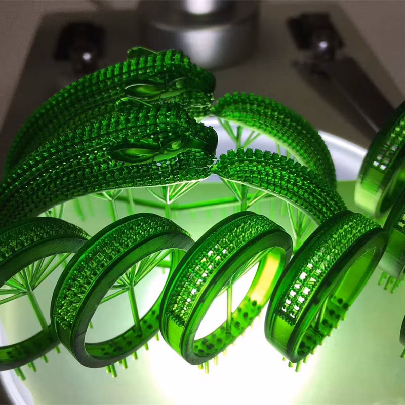 Yousu 3D Jewellery Manufacturing 3D Casting Jewellery Resin for LCD 3D Printer Wax Casting UV-Curing Resin 405nm Photosensitive Liquid Green UV Resin 500g