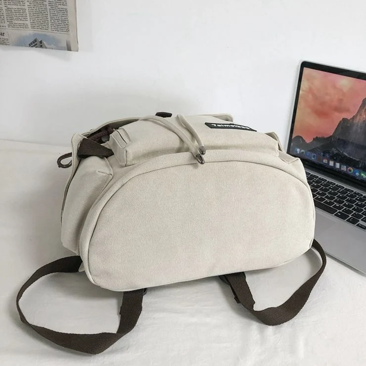 Canvas Fabric Business Laptop Leisure Casual Campus Backpack