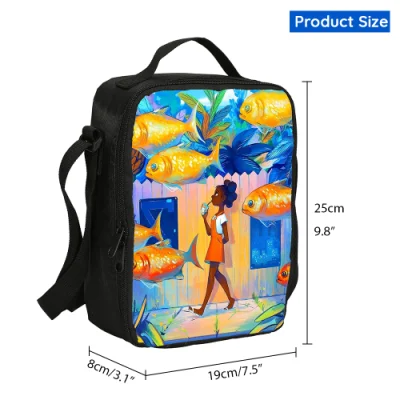 Los niños aislados de la bolsa de refrigerador lindo mochila para ir de picnic de dibujos animados Los Niños Los niños al por mayor de la bolsa de almuerzo escolar