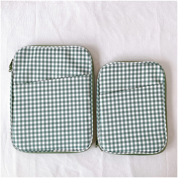 Wholesale Plaid iPad Computer Bag 13.2 Inch Tablet Protection Bag 15.6 Inch Notebook Storage Bag Inner Laptop Bag