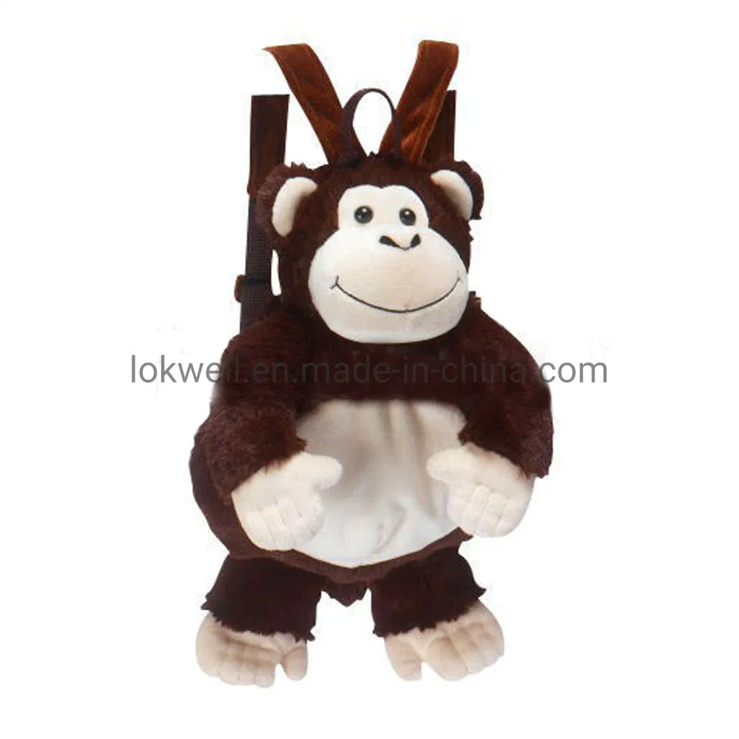 Plush Animal Backpack for Children Soft Kids Animal School Bag