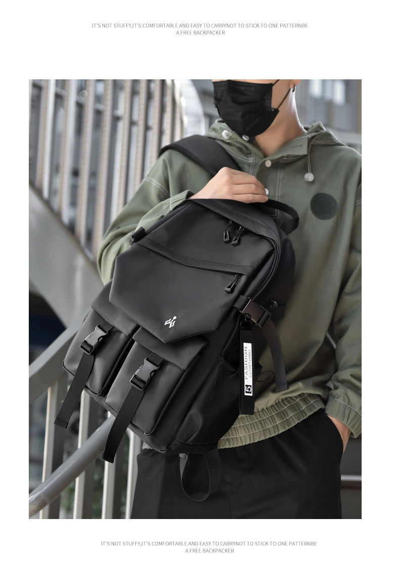 Backpack Men&prime; S Backpack Large Capacity Backpack Leisure Trend Sports Bag Computer Bag Male Compute Backpack College Schoolbag Travel Bag Laptop Backpack