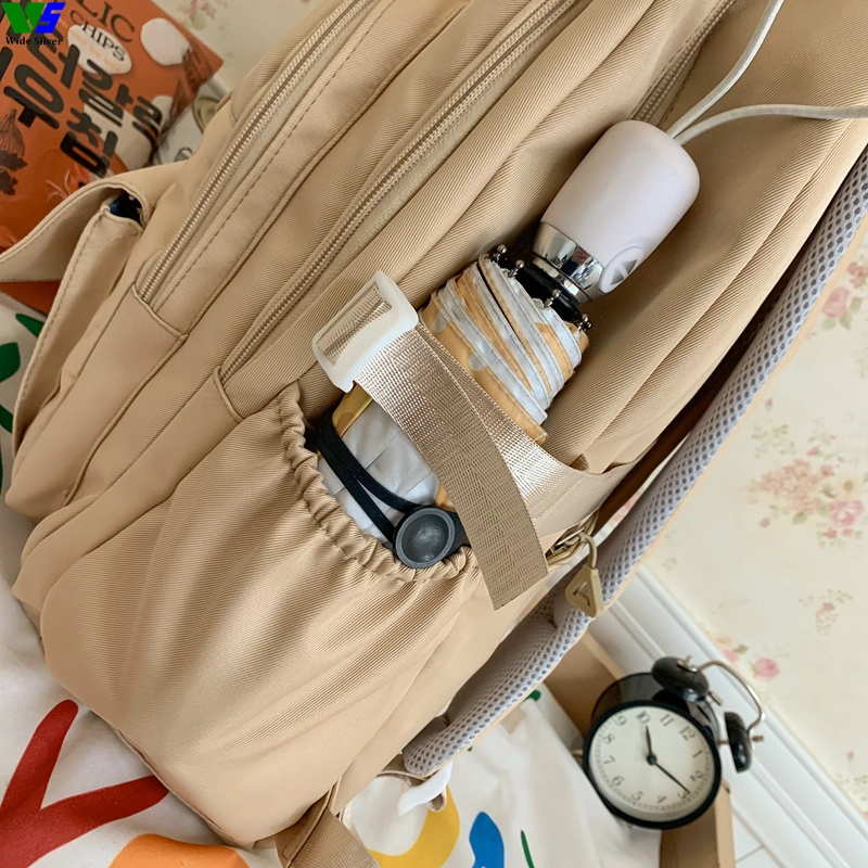 Wide Silver Brand New Backpack with Plush Toy Cheap for Sale in China