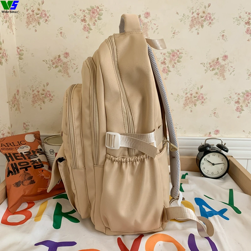 Wide Silver Brand New Backpack with Plush Toy Cheap for Sale in China