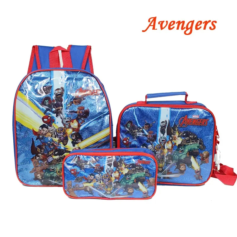 Spider Man School Bag Lunch Bag Pencil Case for Kids Schoolbag