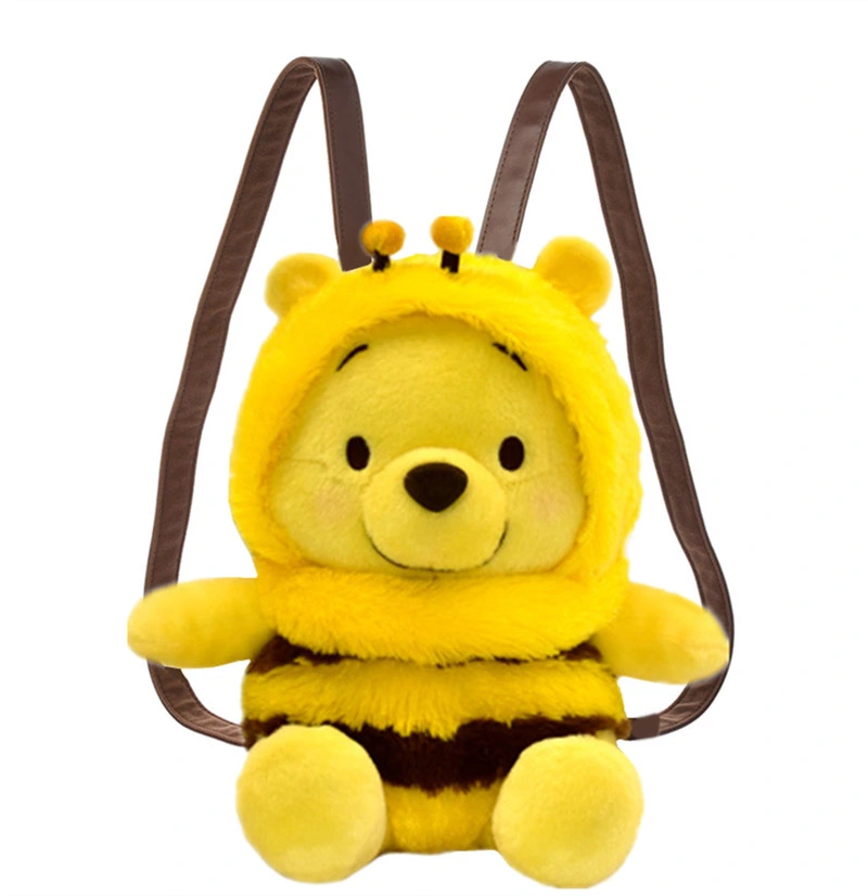 Adorable Bear Bee Backpack Plush Schoolbag OEM