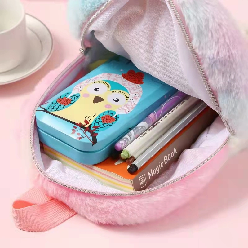 Hot Sale Soft Plush Big Eyes Student Large Capacity Unicorn Backpack School Bags for Girls Backpack School Backpacks