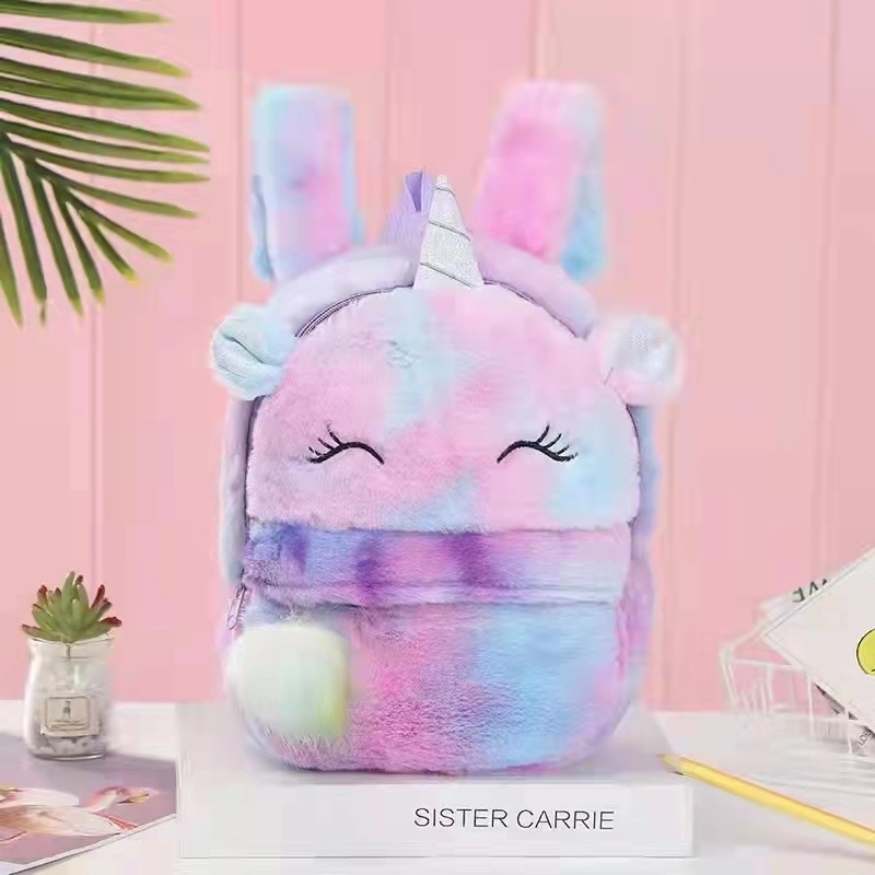 Hot Sale Soft Plush Big Eyes Student Large Capacity Unicorn Backpack School Bags for Girls Backpack School Backpacks