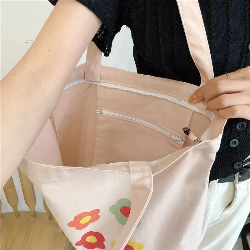 Wholesale Global Recycled Standard Cotton Canvas Custom Print Promotional Shopping Bag