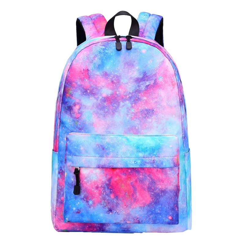 Lightweight Custom Logo Galaxy Backpack for Teen Girls Boys School College Laptop Bag Backpack