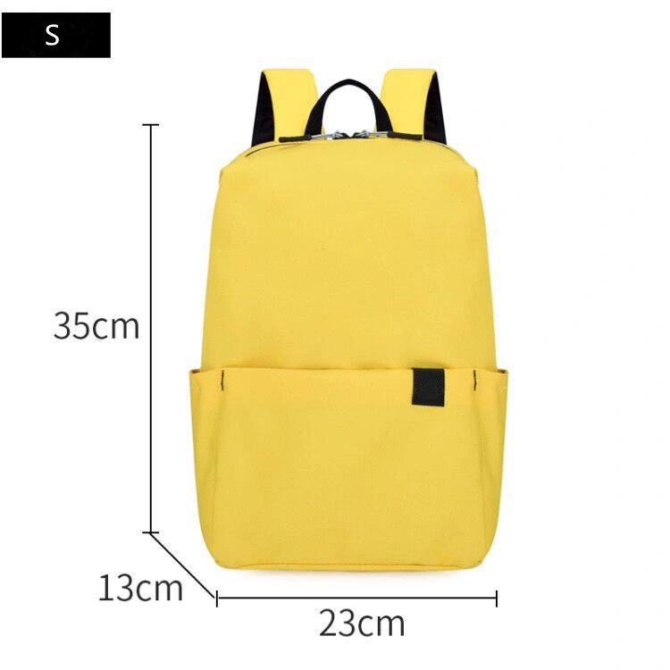 Wholesale Fashionable Light Cheap Pure Color Teenager School Bag Multi-Color Student Backpack