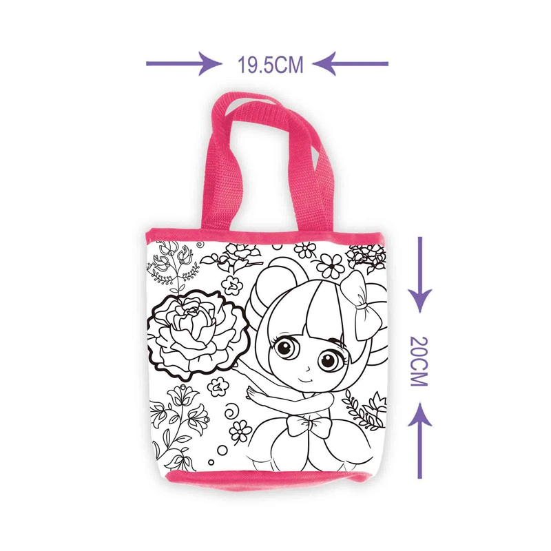 2023 DIY Children&prime;s Pink Lunch Bag Children&prime;s Messenger Bag Fashion DIY Graffiti Bag