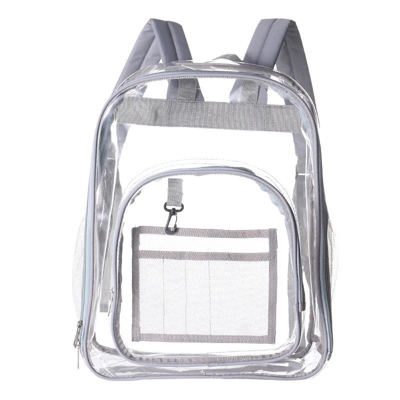 Clear PVC Backpack Waterproof School Transparent Bookbags Children Schoolbag