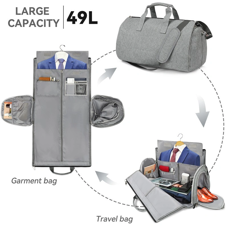 Customized Oxford Men Suit Cloth Folding Business Travel Luggage Bag