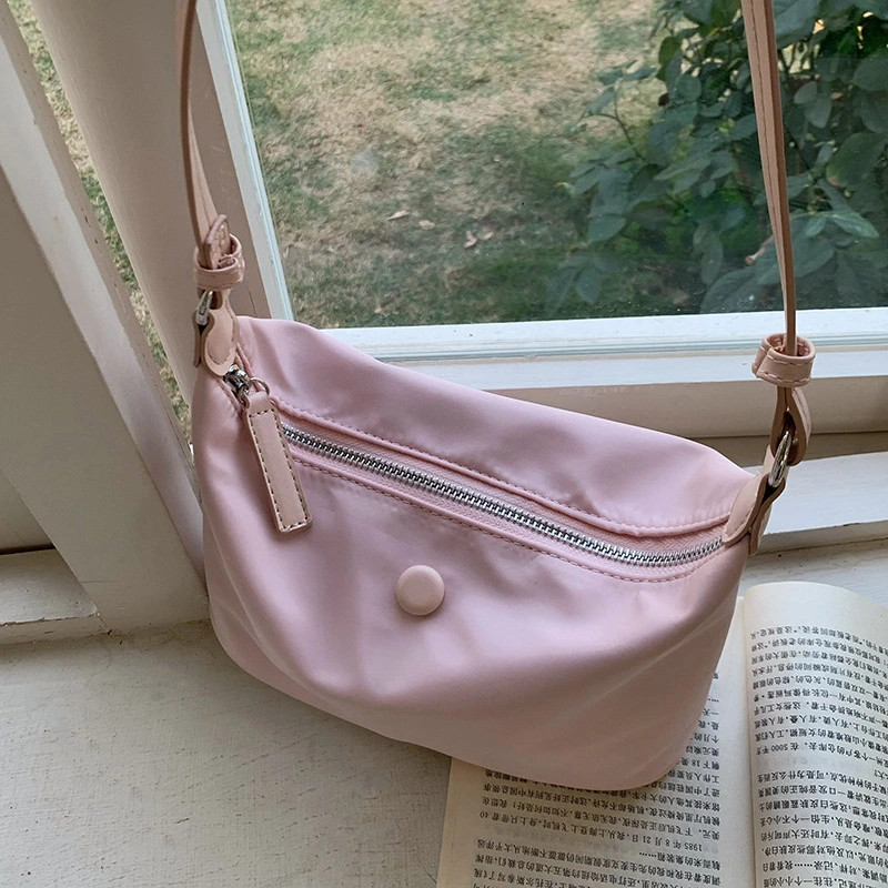 Spring and Summer Light Weight Waterproof Nylon Oxford Cloth Korean Ins Style Dumpling Armpit Shoulder Messenger Small Female Bag