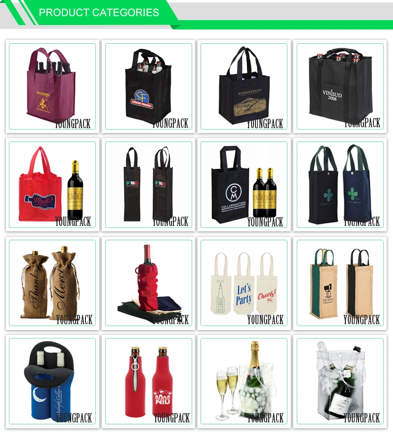 Promotional Royal Blue 420d Nylon Oxford Cloth Insulated Wine Bottle Cooler Bag