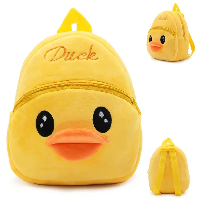 Children&prime;s Cartoon Small Soft Plush Backpack Kindergarten Cute Children&prime;s Plush Schoolbag