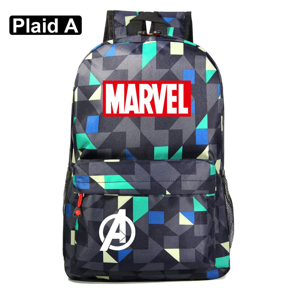 Oxford Cloth Spider-Man Iron Man Captain America Marvel Kids School Bags for Boys Children&prime;s Student Backpack