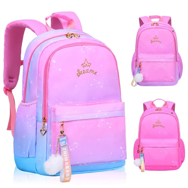 New Girl Backpack for School Backpacks Girls Nylon Orthopedic School Bags Children Primary Schoolbags Grade 1-6 Kids Mochila