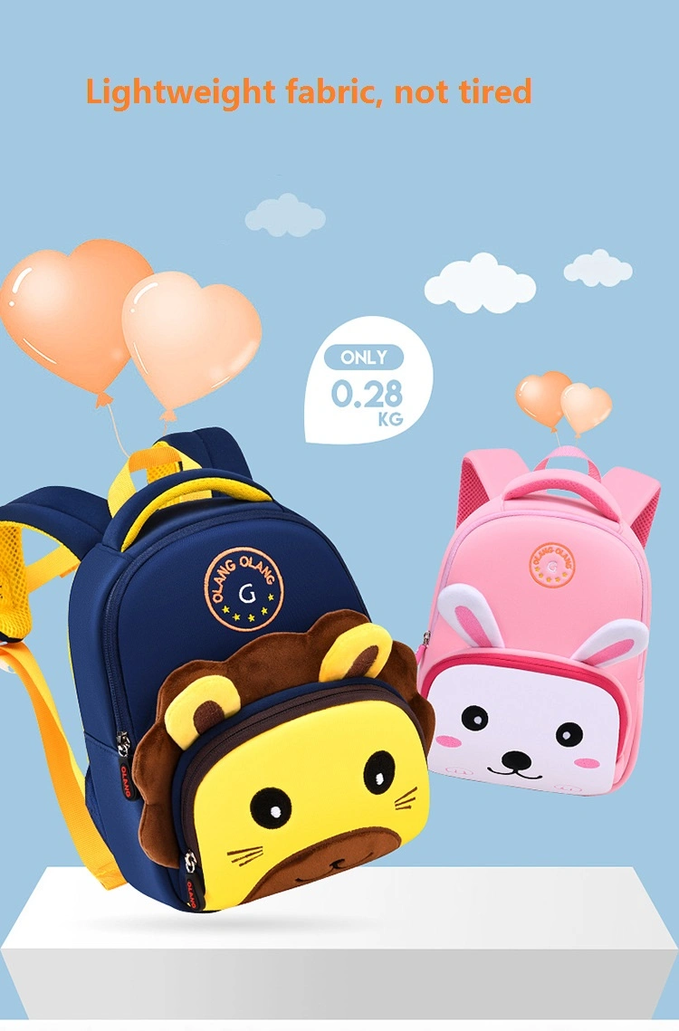 New Kindergarten Schoolbag Cartoon Cute Children&prime;s Mini Backpack Lightweight Breathable Anti-Lost Fashion School Backpack