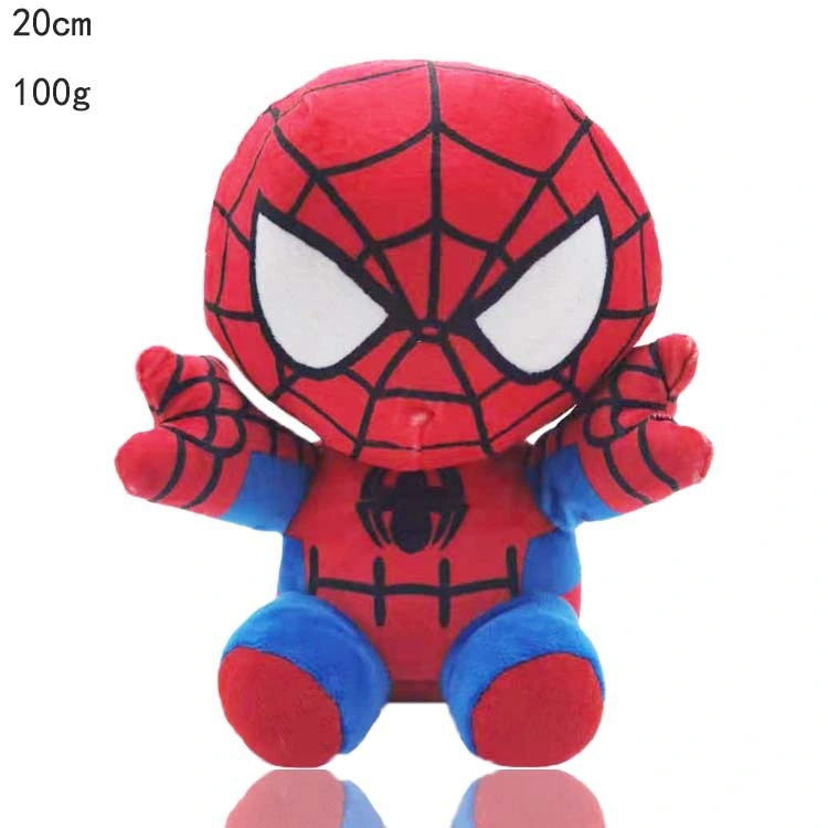 Superhero Avengers Doll Captain America Black Panther Spider Man Plush Toy