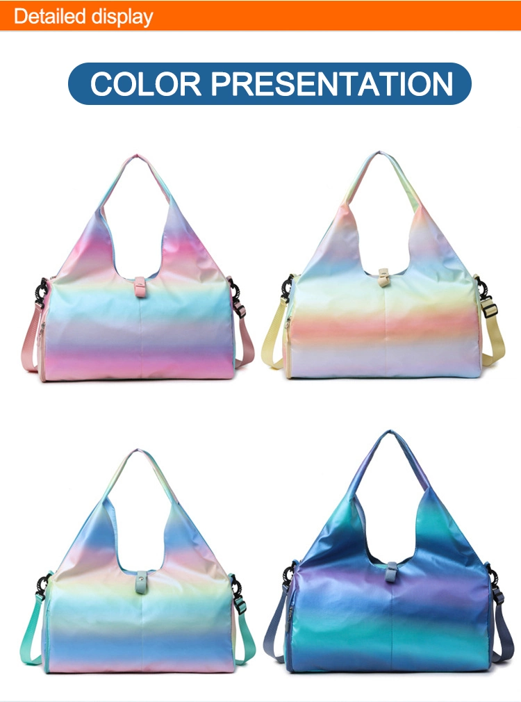 Wholesale Custom Print Fashion Duffle Bag Trending Designer Waterproof Portable Polyester Luggage Gym Sport Travel Bag