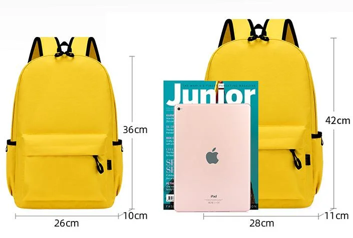 Personalized Logo Kids Printing School Backpack Bags for Children