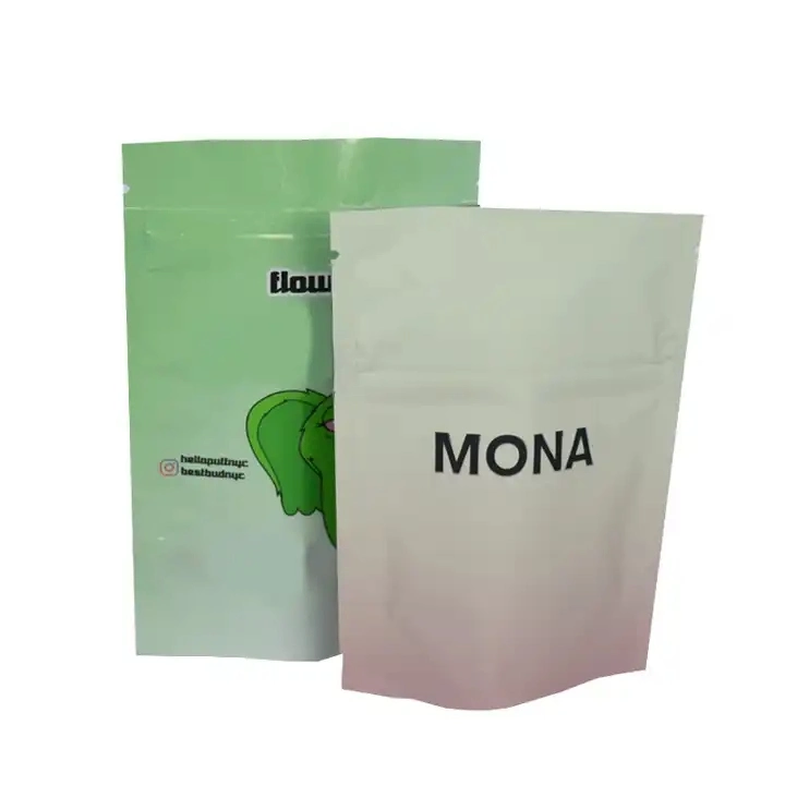 3.5g Cr Mylar Bag Child Resistant Ziplock Pouch Kid Proof Resealable Flower ASTM Packing Zipper Foods Packaging Bag