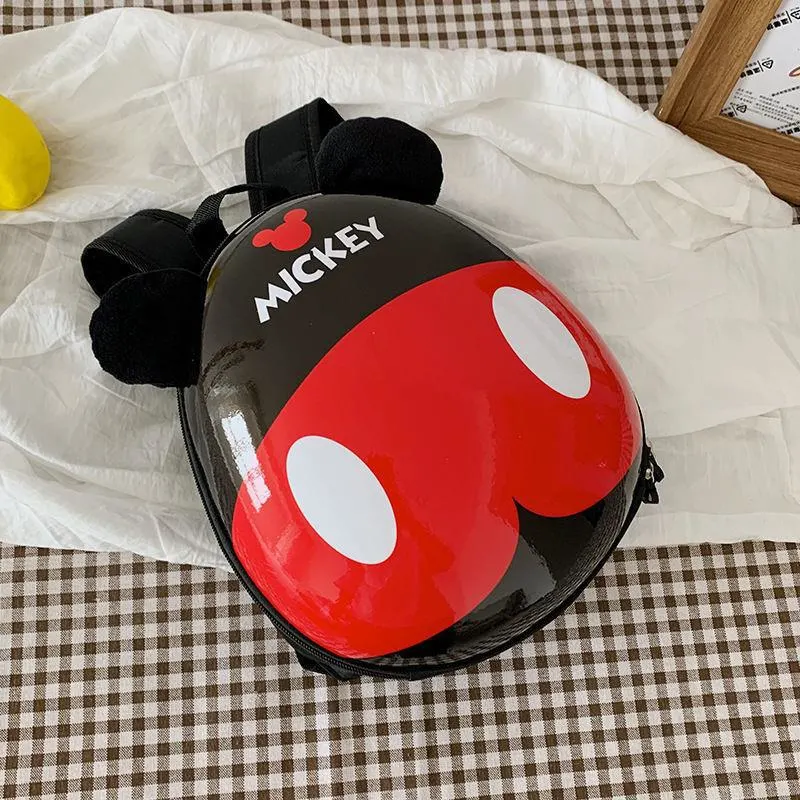 (WD6243) Cartoon Kindergarten Anti-Lost Schoolbag 2-6 Years Old Mickey Ladybug Children&prime;s Bag Men&prime;s and Women&prime;s Treasure Backpack Hard Shell Backpack